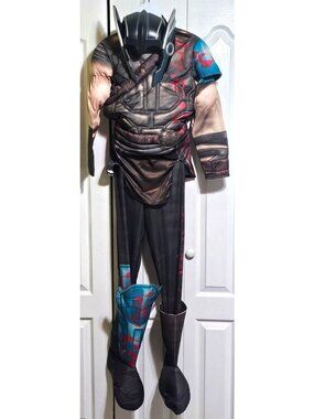 Marvel Ragnarok Gladiator Thor Muscle Costume Boys 12-14 Hammer Avengers Rubies